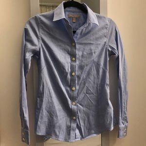Banana Republic blue non-iron fitted dress shirt